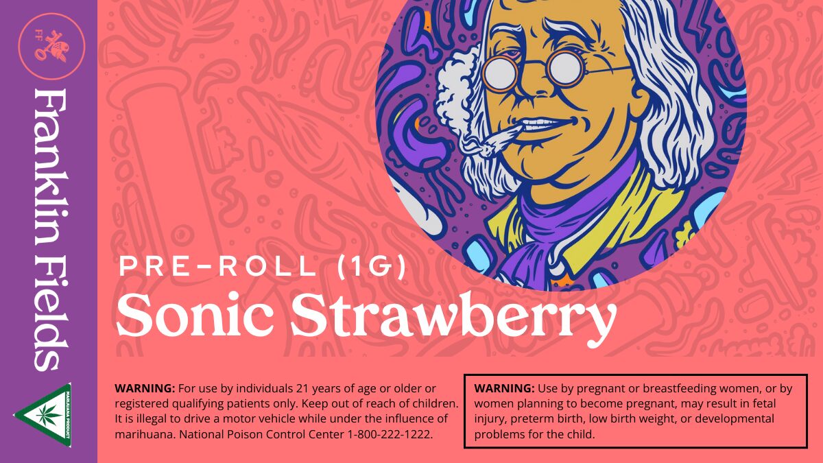 franklin fields pre roll strain sonic strawberry