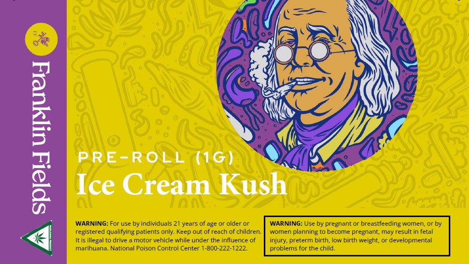 Ice Cream Kush Franklin Fields Pre Roll
