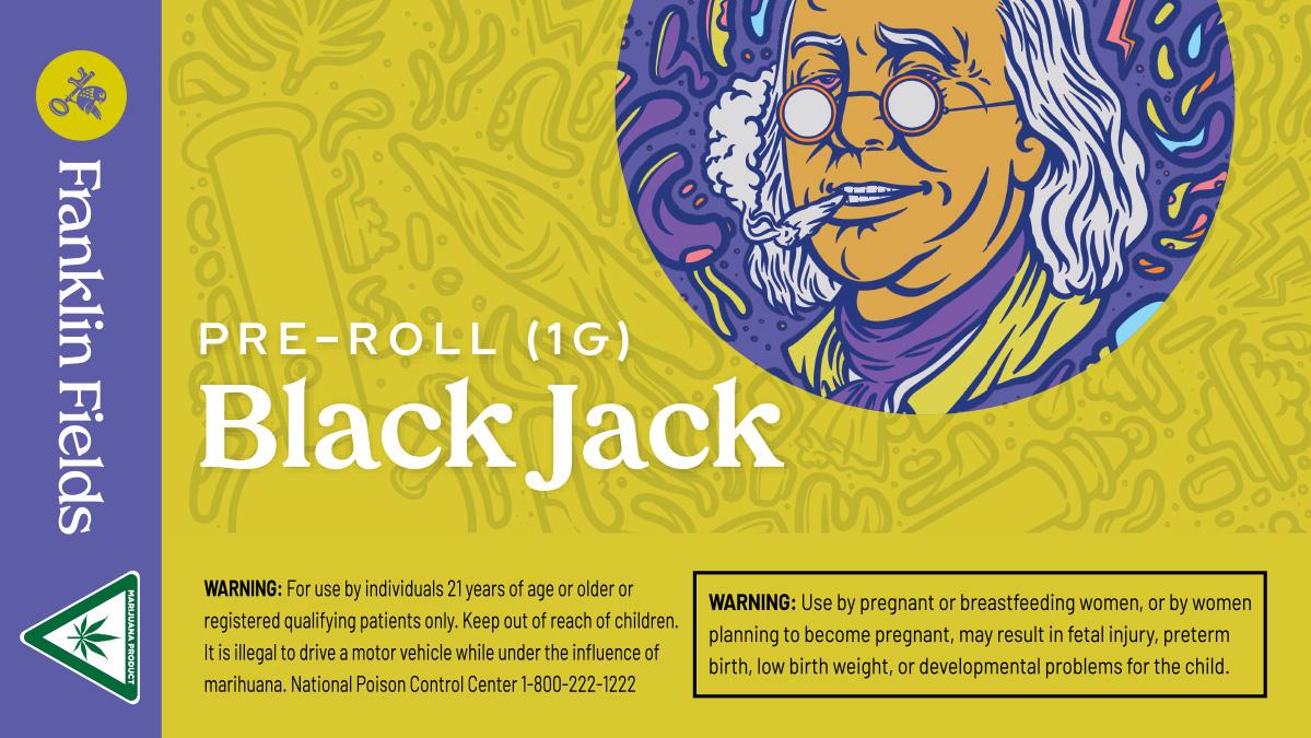 franklin fields pre roll strain black jack