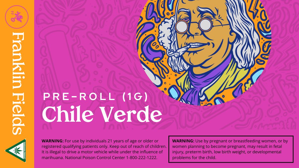 franklin fields pre roll chile verde